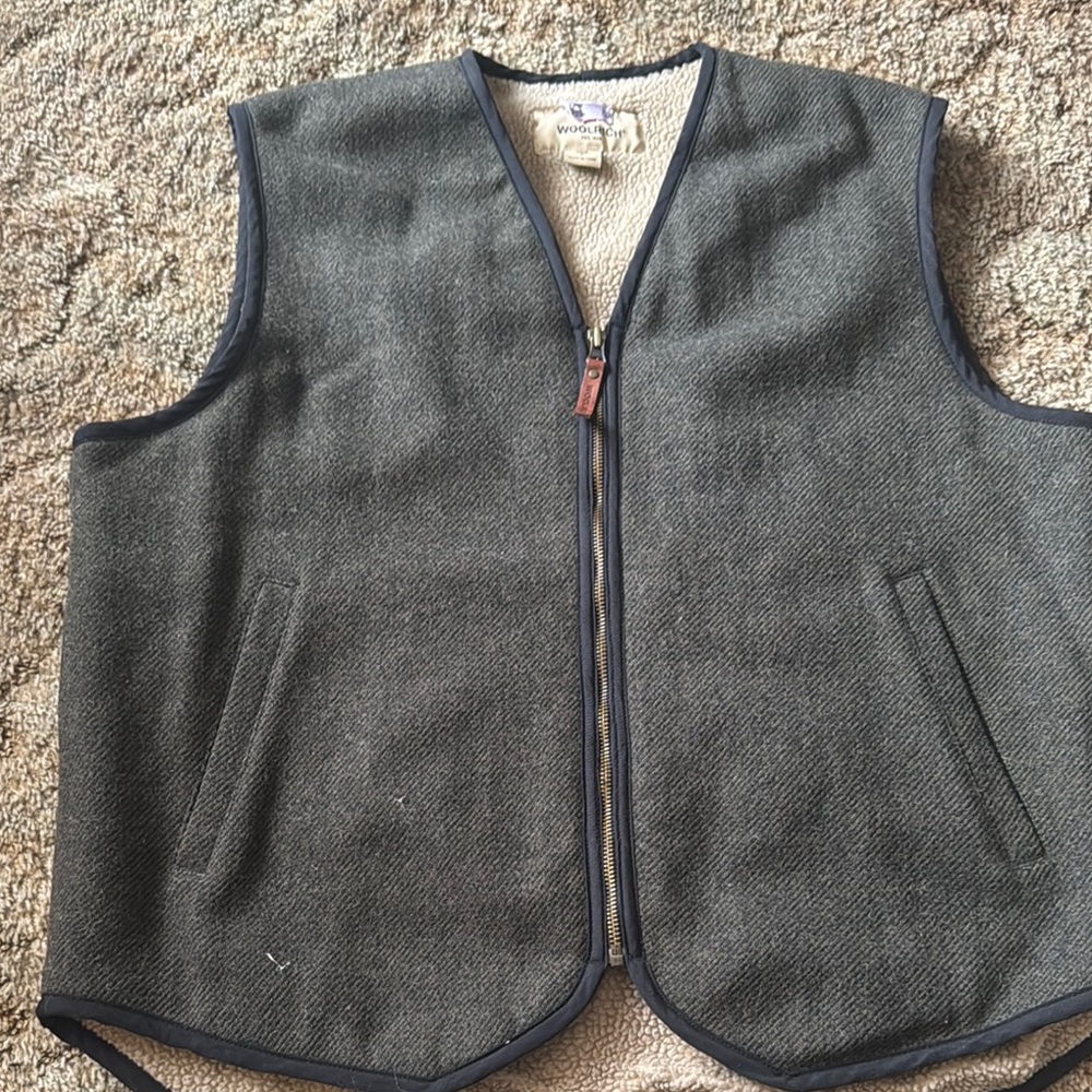 Woolrich Gray Wool Vest